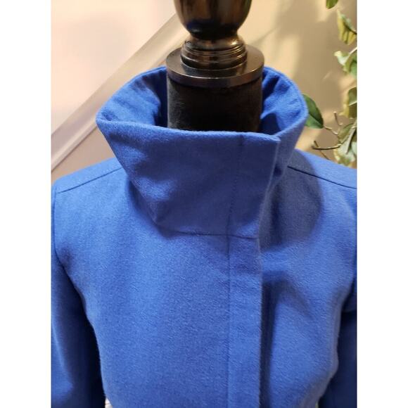 Kensie Blue Full Zip High Collar Moto Jacket Women’s Size M Polyester Stretch - Picture 3 of 13